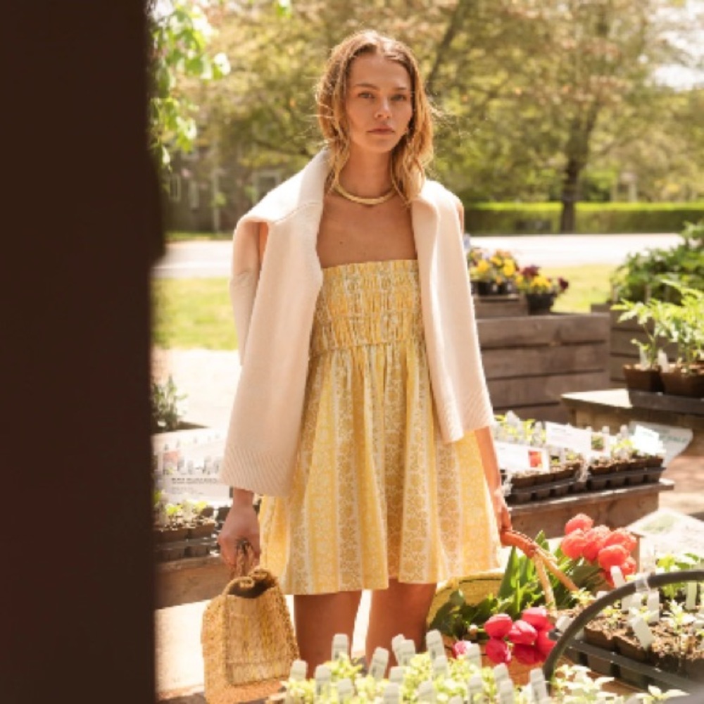 NEW WITH TAG LA MAREGOLD RUBY DRESS - Sunny Days Strapless Yellow Dress Size XS